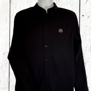 Van’s Men’s Black Long Sleeve Button Down Shirt Size - Medium